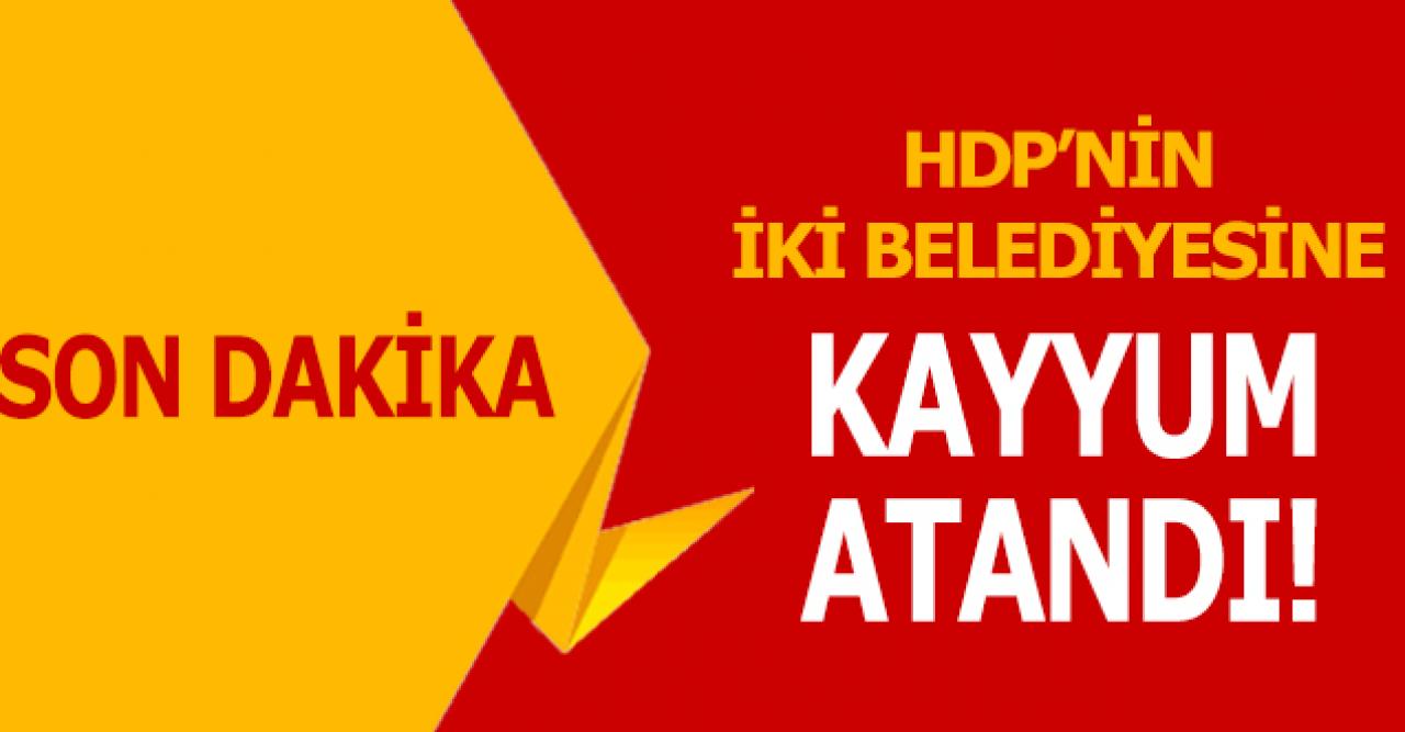 HDP'li Batman ve Silvan belediyelerine kayyum atandı