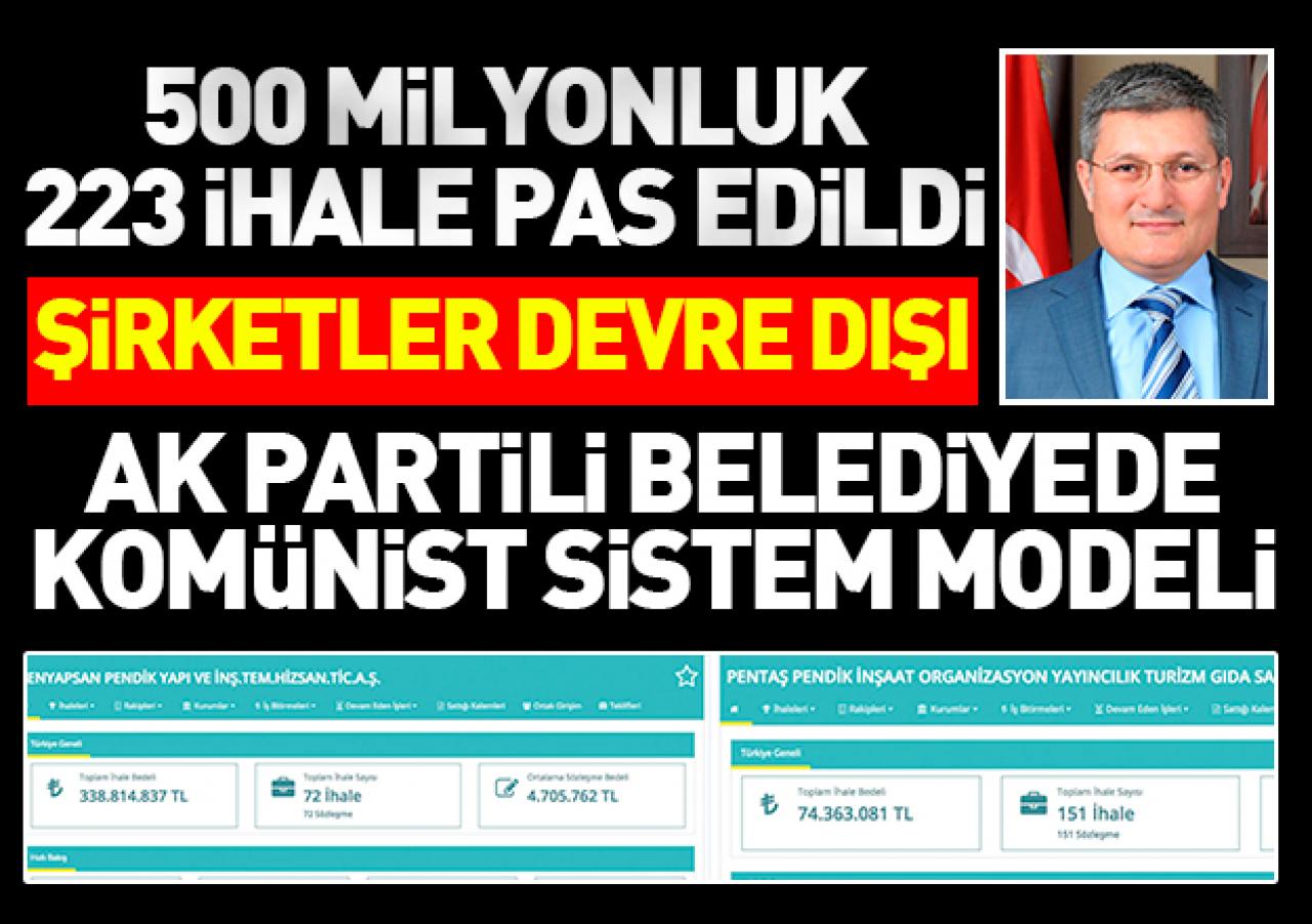 Ak Partili belediyede komünist sistem modeli