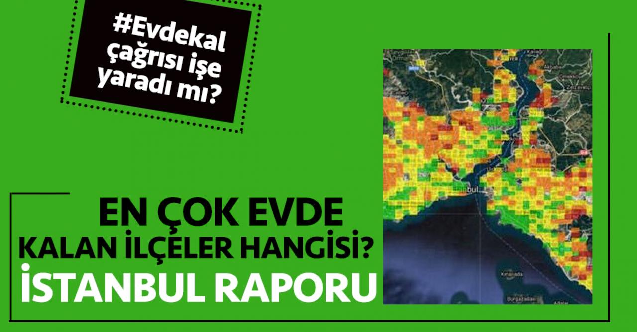 İstanbul'da en çok evde kalan ilçeler belli oldu