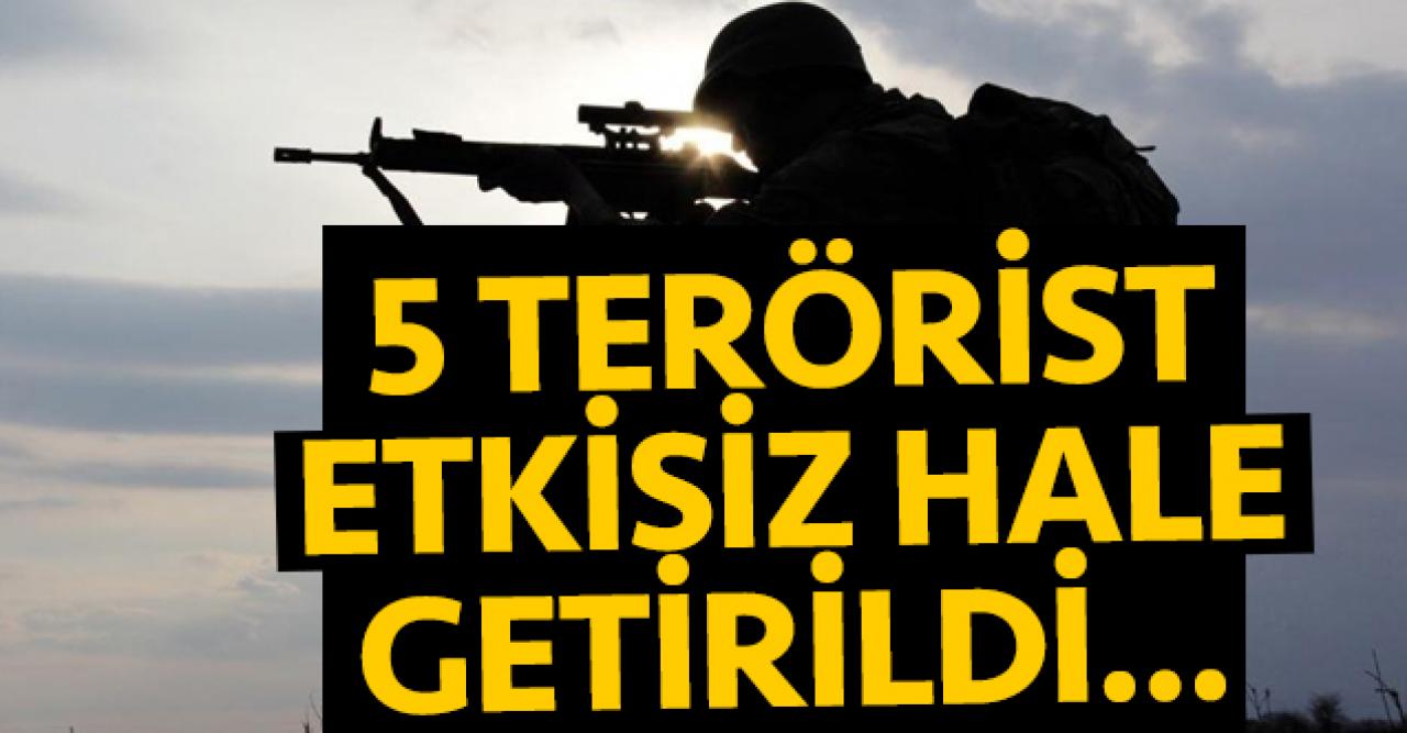 Fırat Kalkanı Operasyonu'nda 5 terörist etkisiz hale getirildi