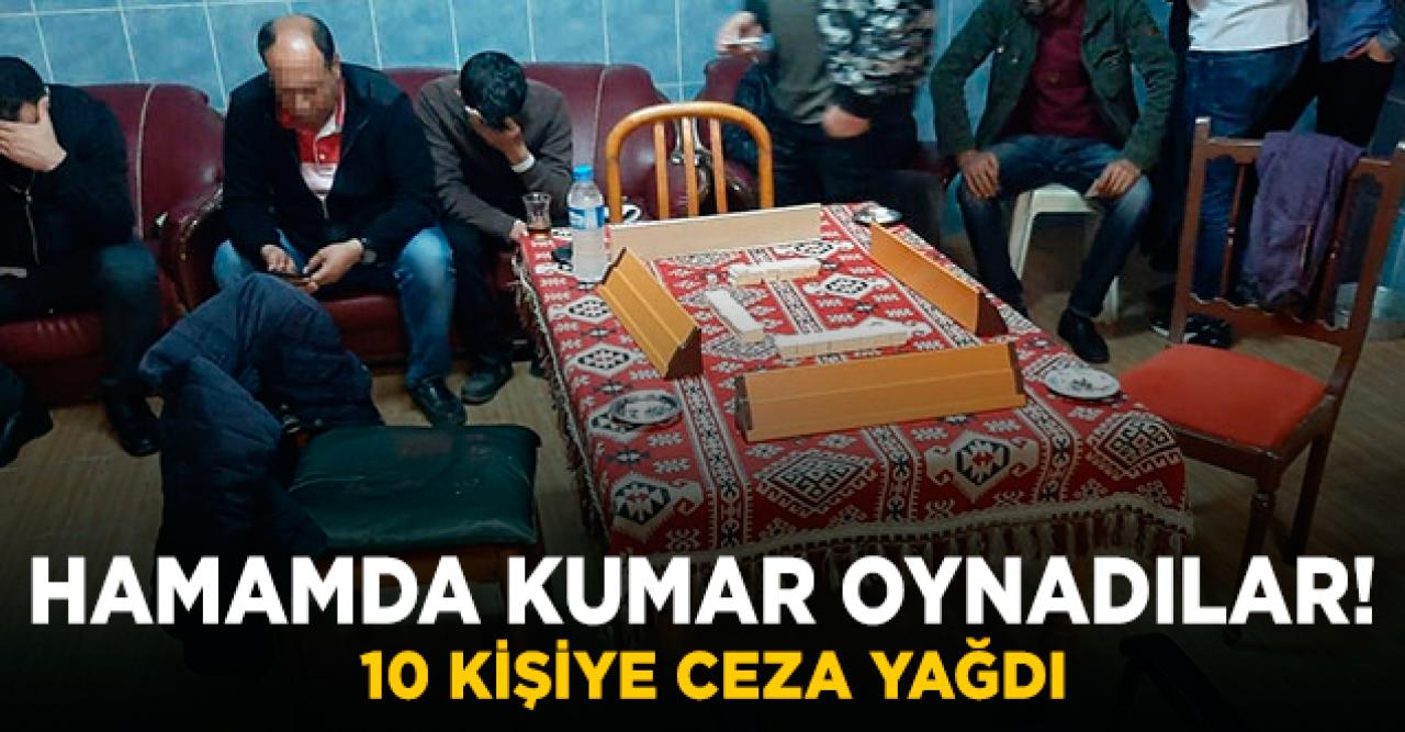 Hamamda kumar oynarken basıldılar