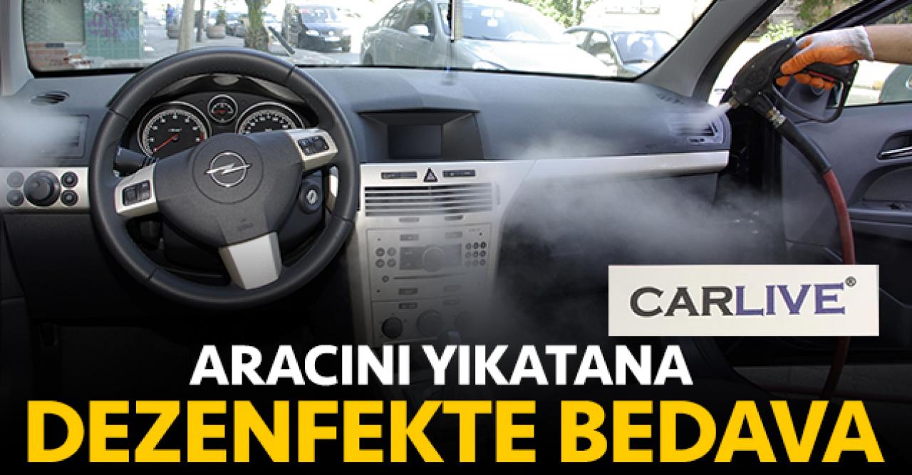 Aracını yıkatana dezenfekte bedava