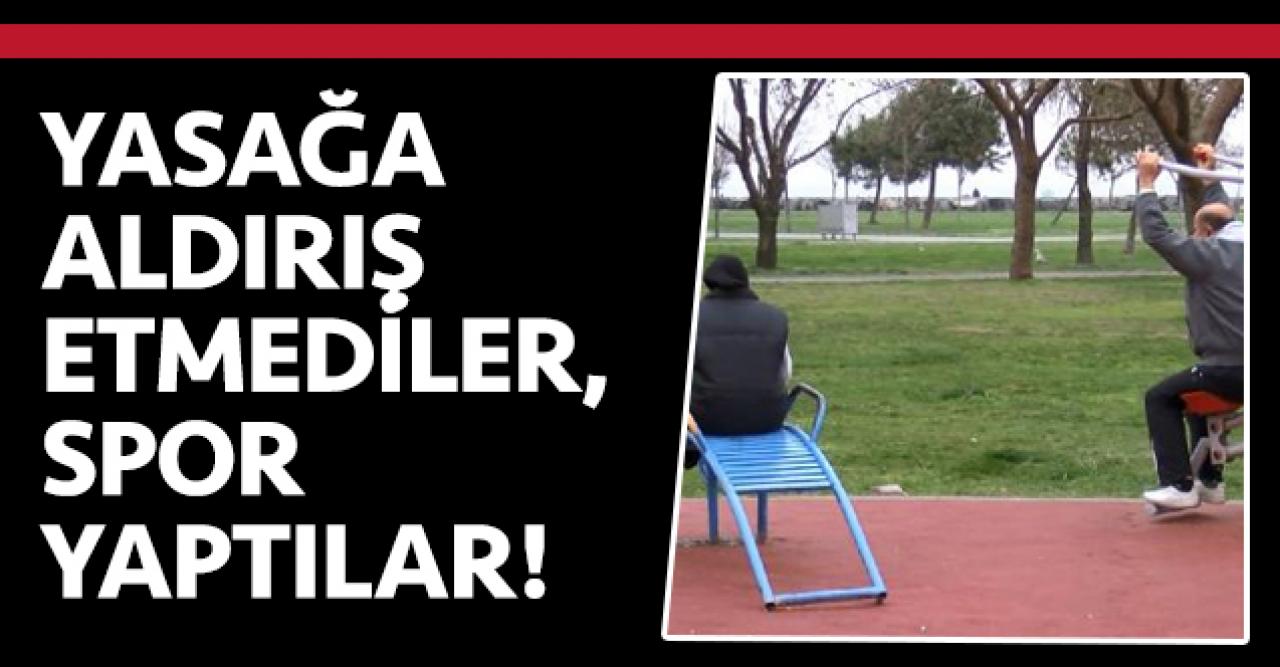 Yasağı dinlemediler, spor yaptılar