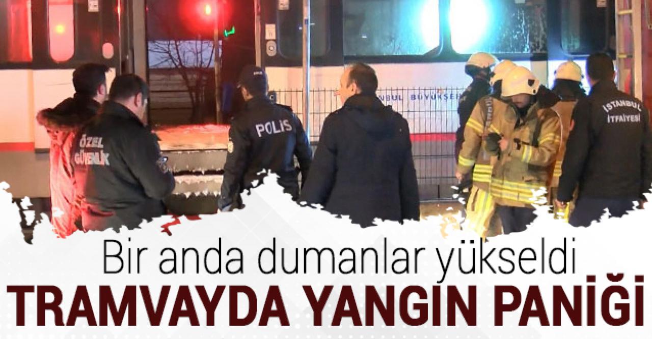 Tramvayda yangın!