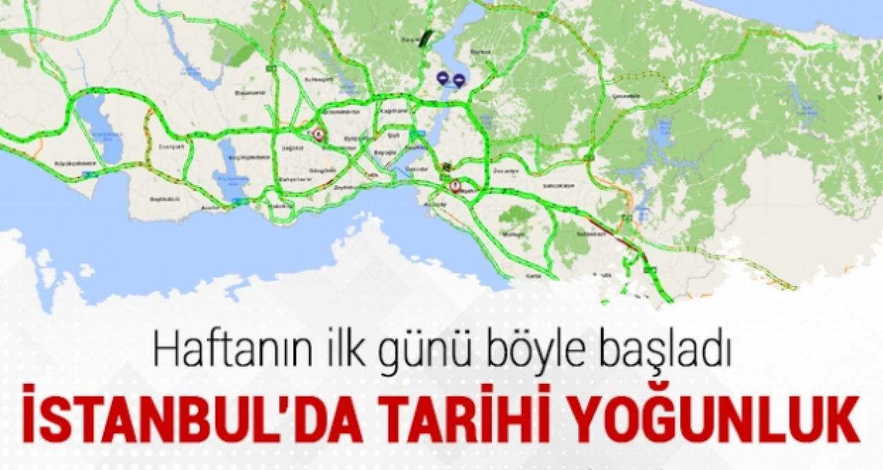 İstanbul'da hafta böyle başladı! Trafik yoğunluğunda son durum