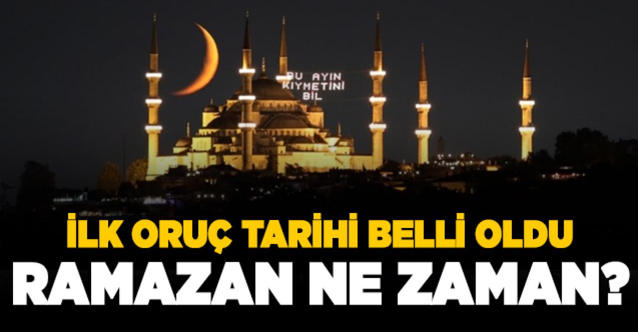 2020 Ramazan ayı ne zaman başlayacak? İlk oruç ne zaman tutulacak? İstanbul imsakiyesi