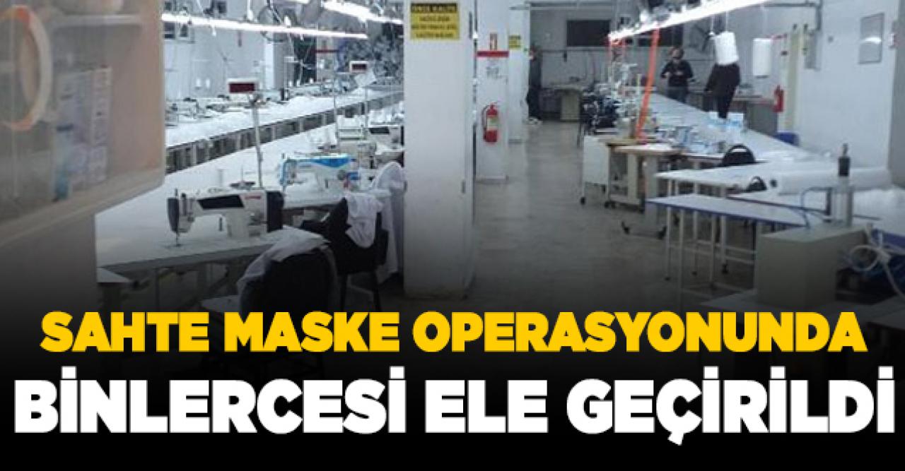 İstanbul'daki sahte maske operasyonunda 29 bin 400 maske ele geçirildi