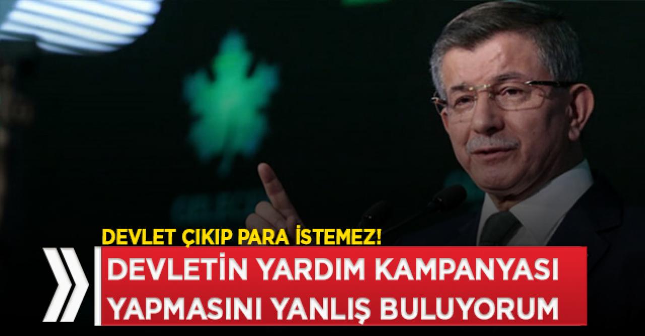 Davutoğlu: Sosyal devlet yardım toplamaz, yardım eder!​​​​​