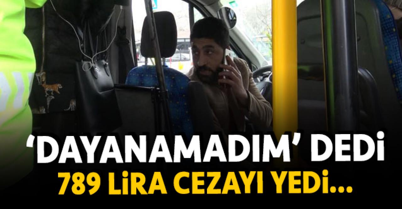 Kapasitenin üzerinde yolcu alan minibüs şoförüne ceza!