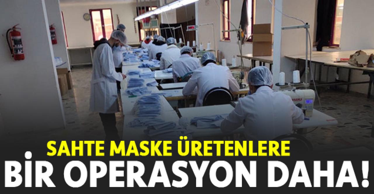 Sultanbeyli'de kaçak maske operasyonu: 50 bin maske ele geçirildi