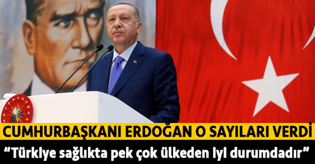 Cumhurbaşkanı Recep Tayyip Erdoğan: Türkiye sağlıkta pek çok ülkeden iyi durumdadır