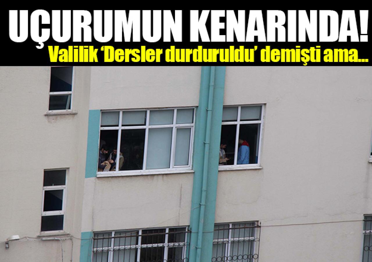 Uçurumun kenarında!