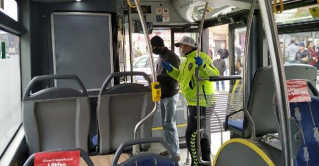 Arnavutköy'de minibüs ve otobüs denetimi