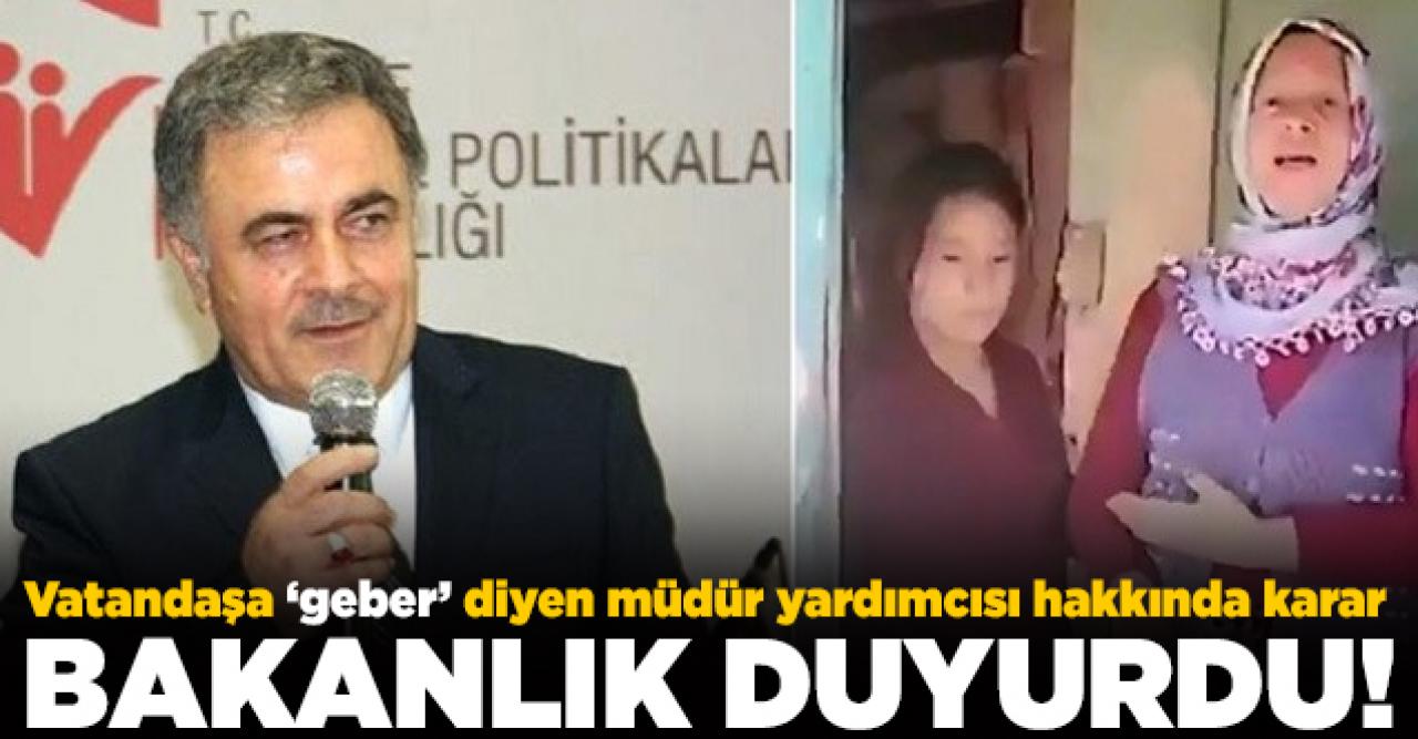 Vatandaşa 'geber' diyen müdür yardımcısı Nail Noğay görevden alındı