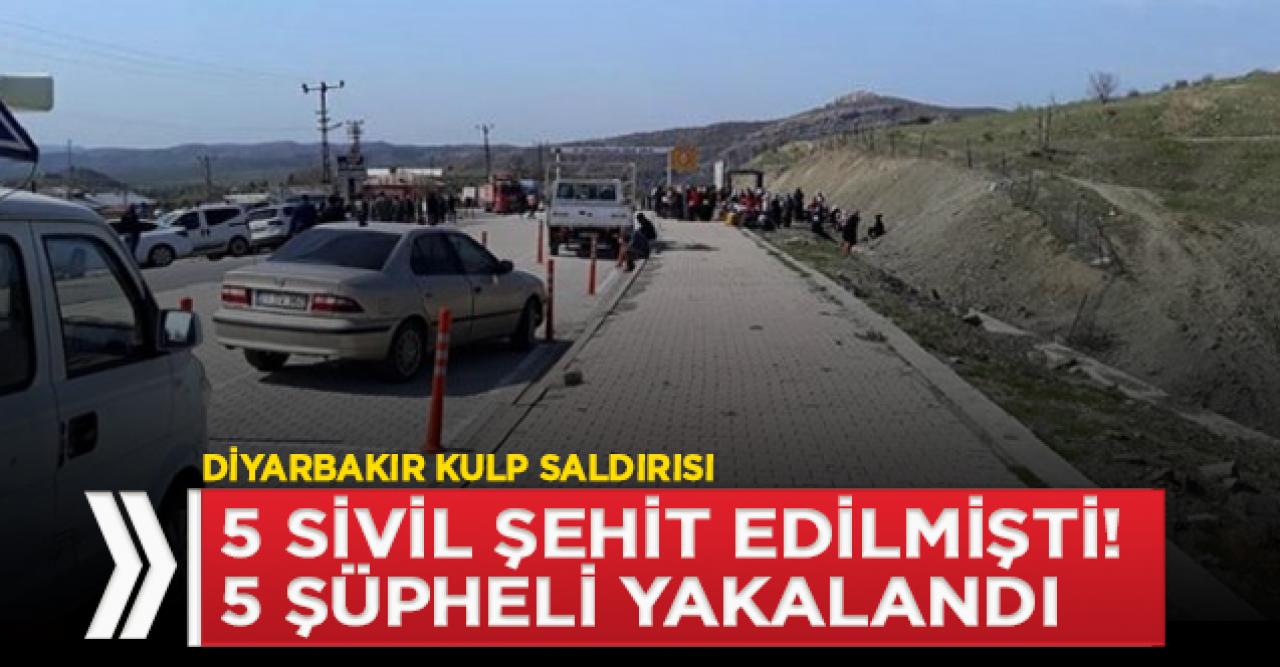 Kulp'taki terör saldırısına ilişkin 5 şüpheli gözaltına alındı