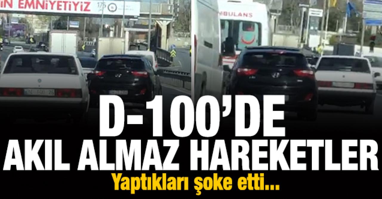 İstanbul'un göbeğinde akıl almaz hareketler! Makas yaparak trafiği tehlikeye attı