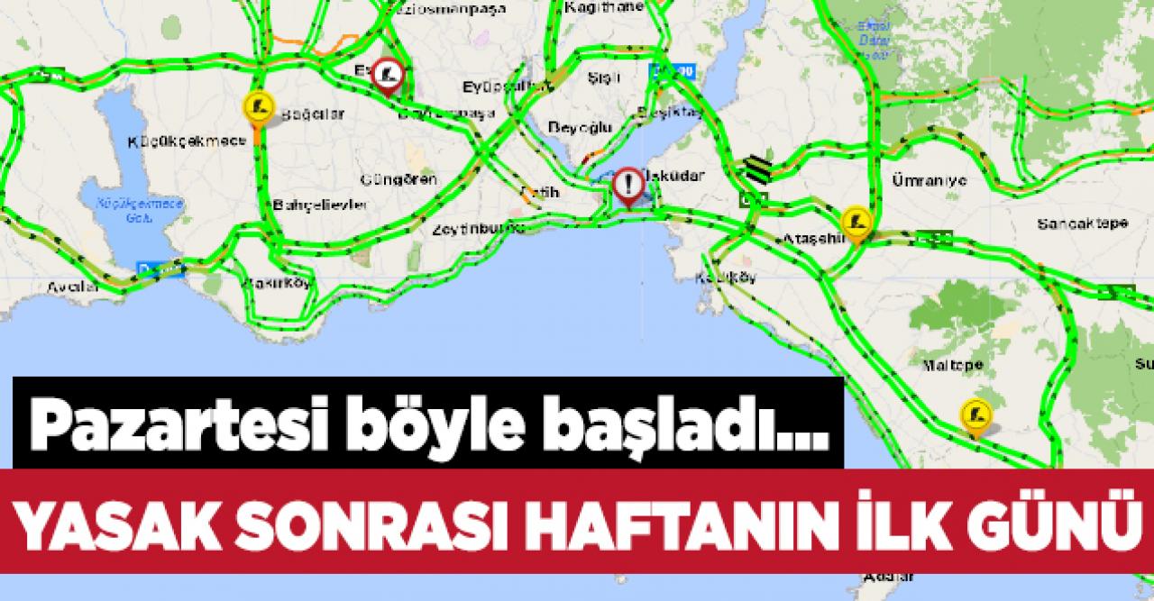 Yasak sonrası İstanbul sokakları boş kaldı