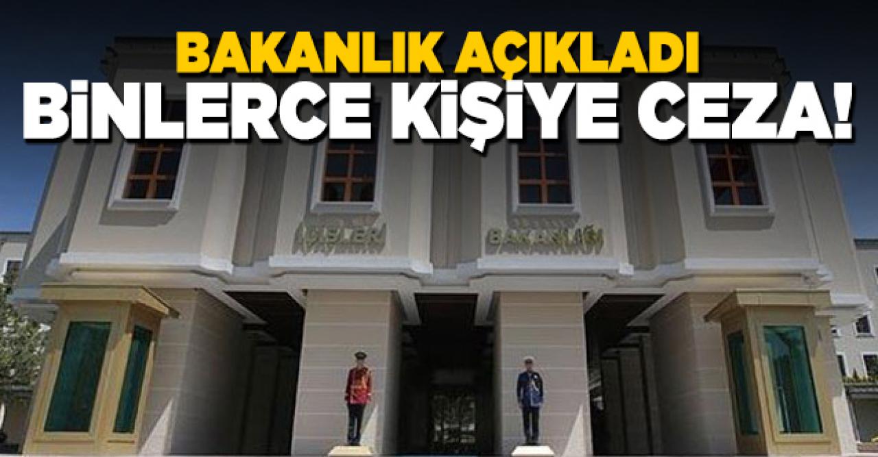 İçişleri Bakanlığı'ndan açıklama | Kaç kişiye ceza kesildi?