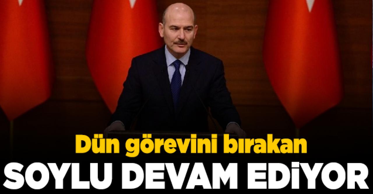 Süleyman Soylu görevine devam ediyor