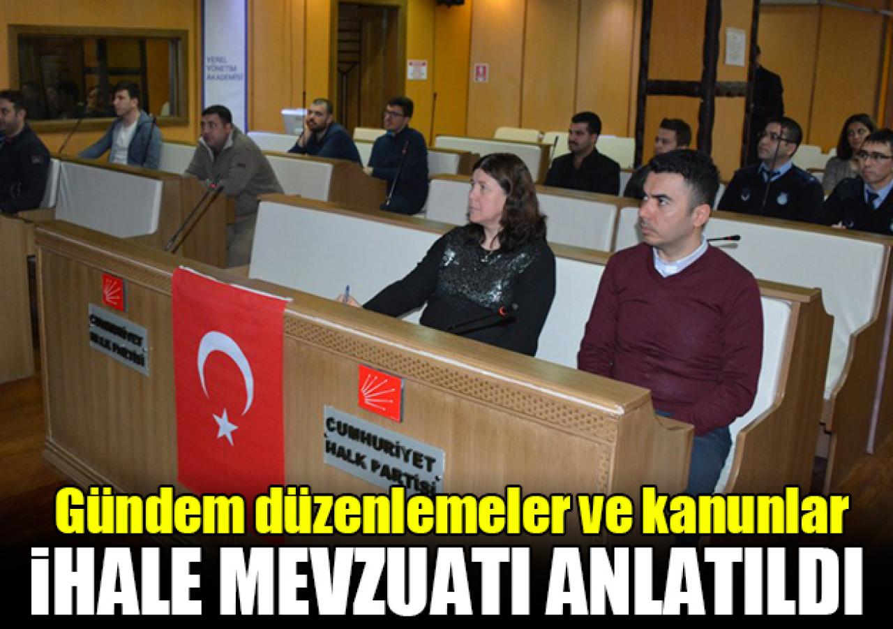 İhale mevzuatı anlatıldı