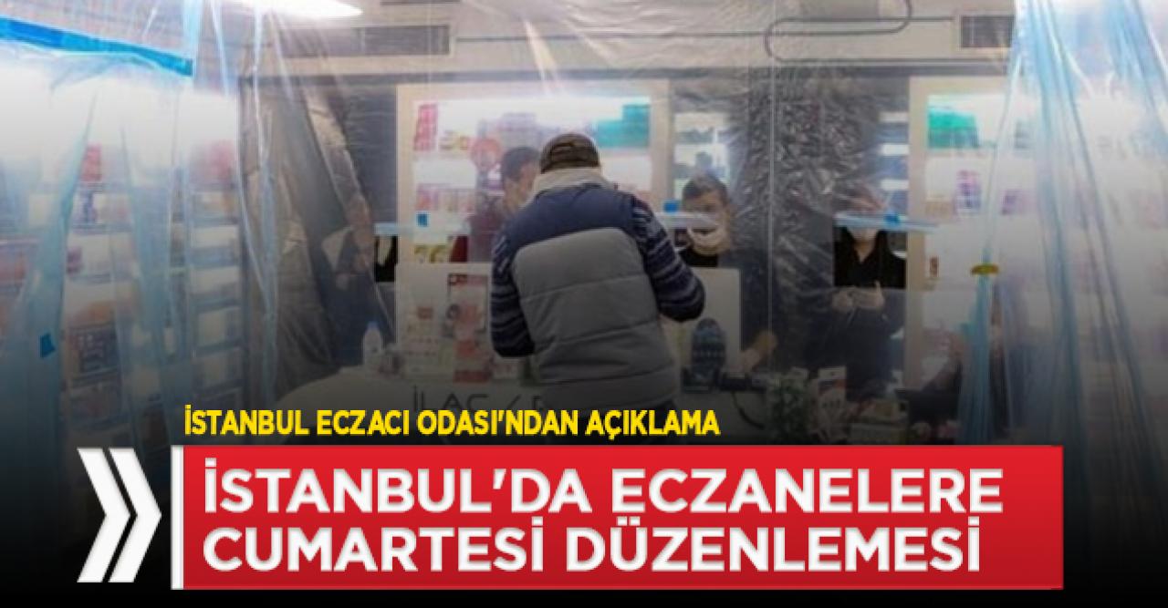 İstanbul'da eczanelere cumartesi düzenlemesi