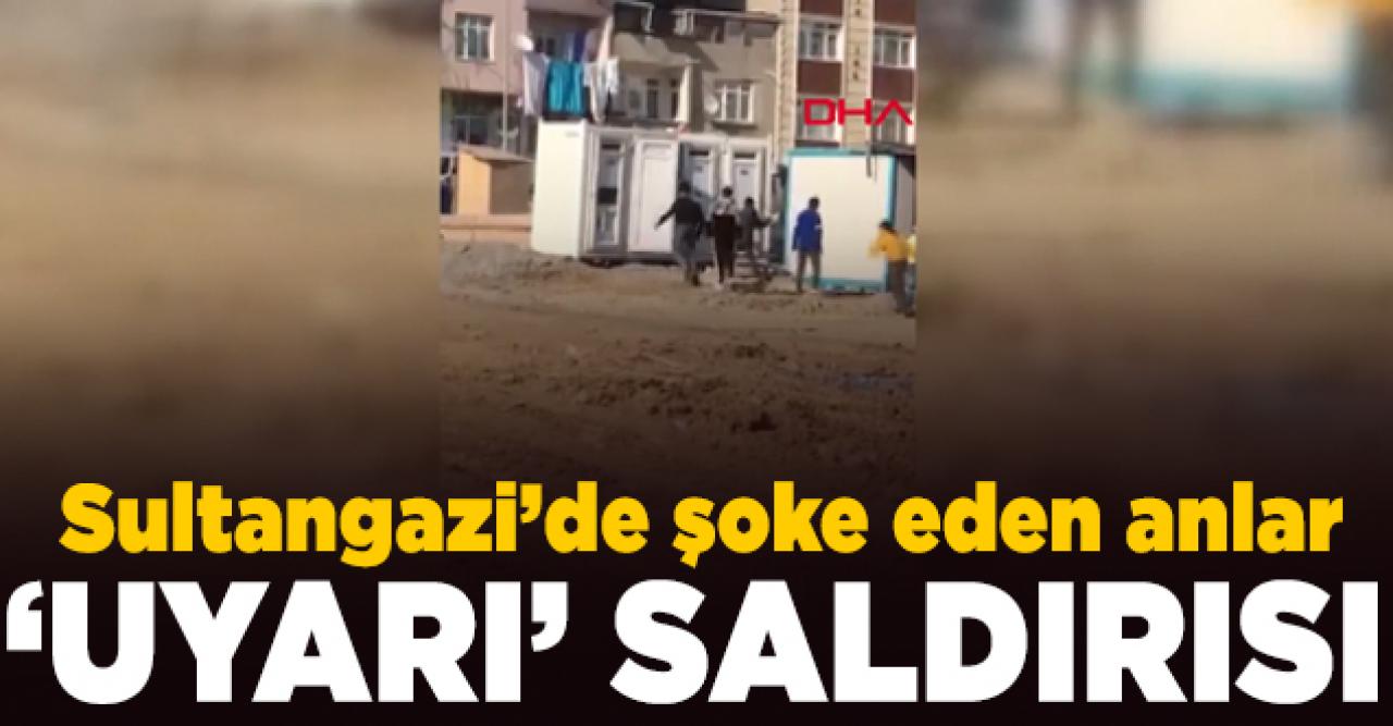 Sultangazi'de sokağa çıkma yasağı bulunan çocuklar okul inşaatına girip tuvaletleri tekmeledi