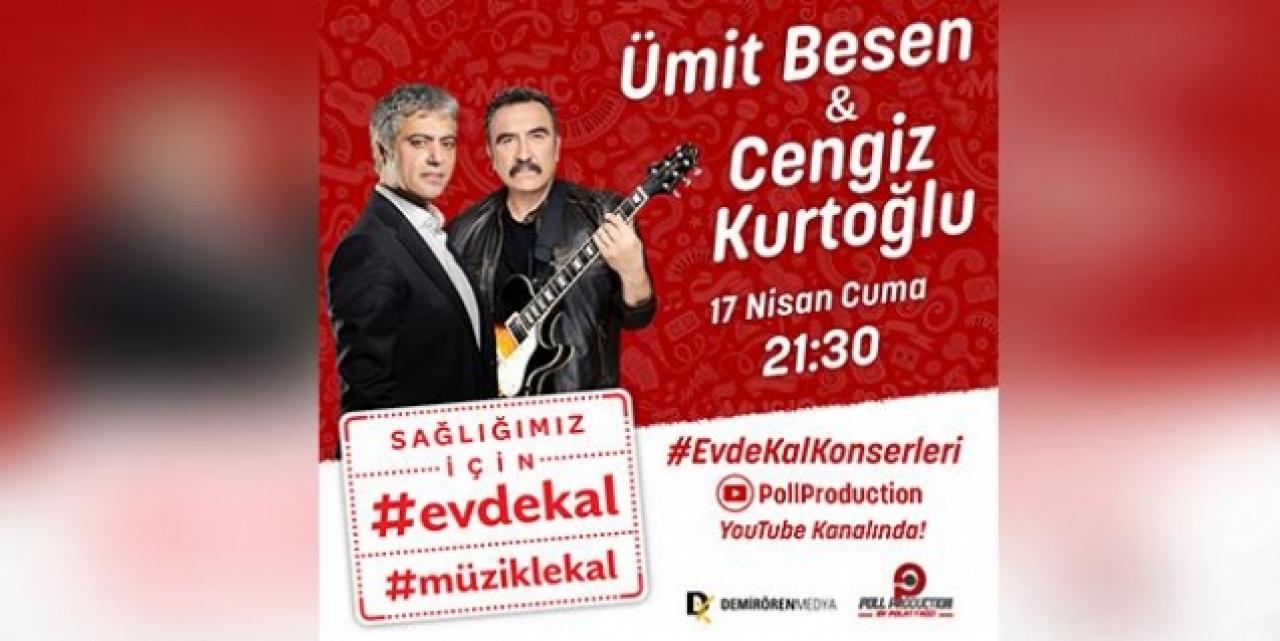 Ümit Besen ve Cengiz Kurtoğlu bu akşam canlı yayınla geliyor