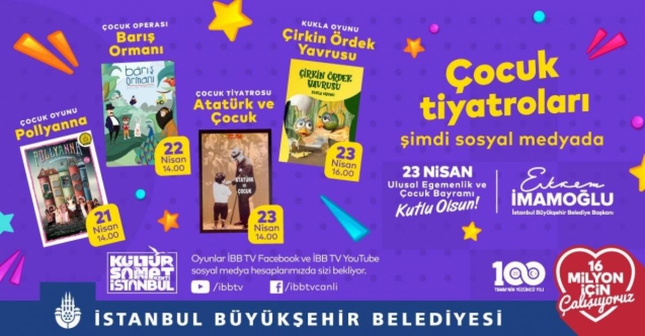 Çocuklar 23 Nisan'da tiyatroya doyacak