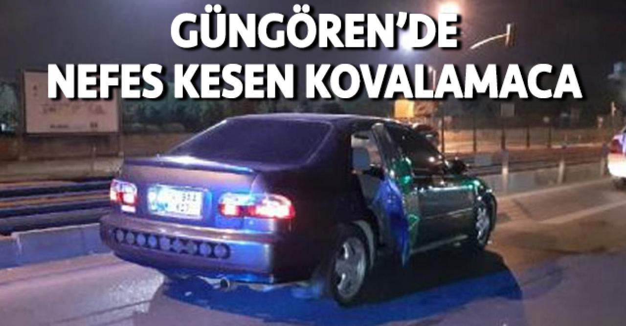 Başakşehir'de çaldıkları araçla kaçan hırsızları polis kovaladı