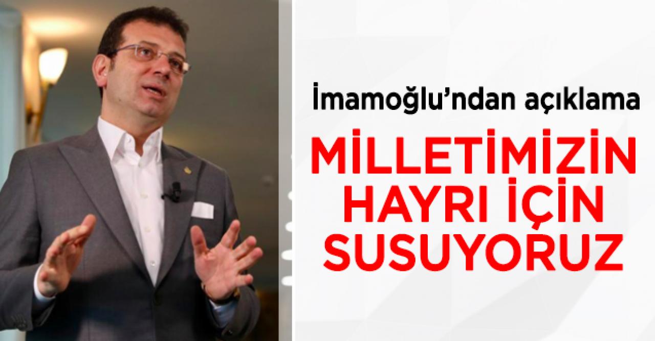 Ekrem İmamoğlu'ndan CHP'li belediyelere yönelik açıklamalara yanıt