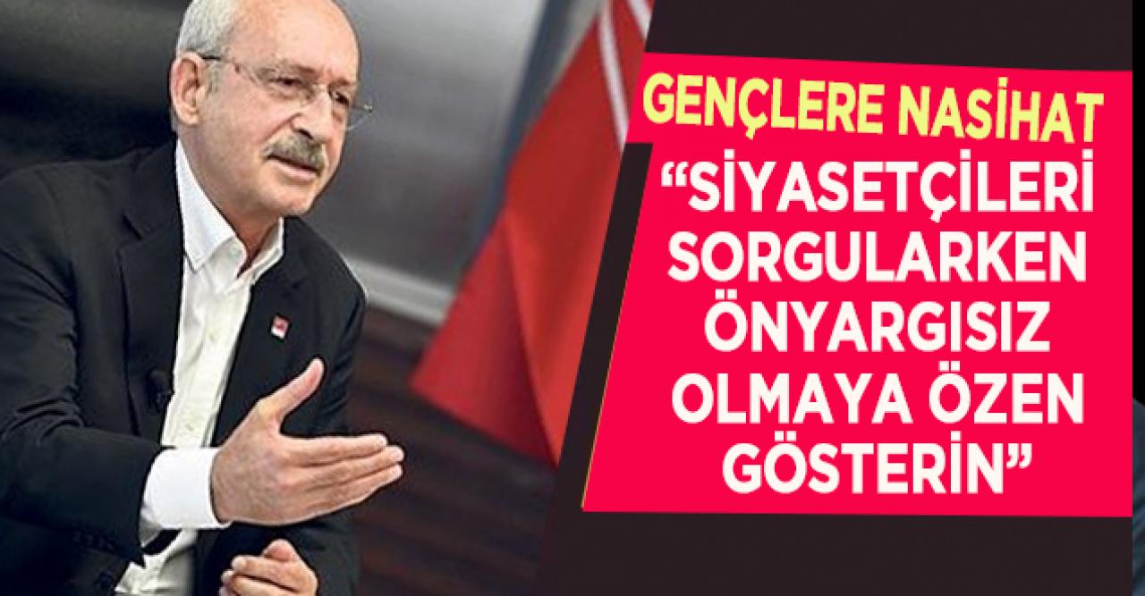 Kılıçdaroğlu'ndan gençlere: Hayatınızı sorgulayın