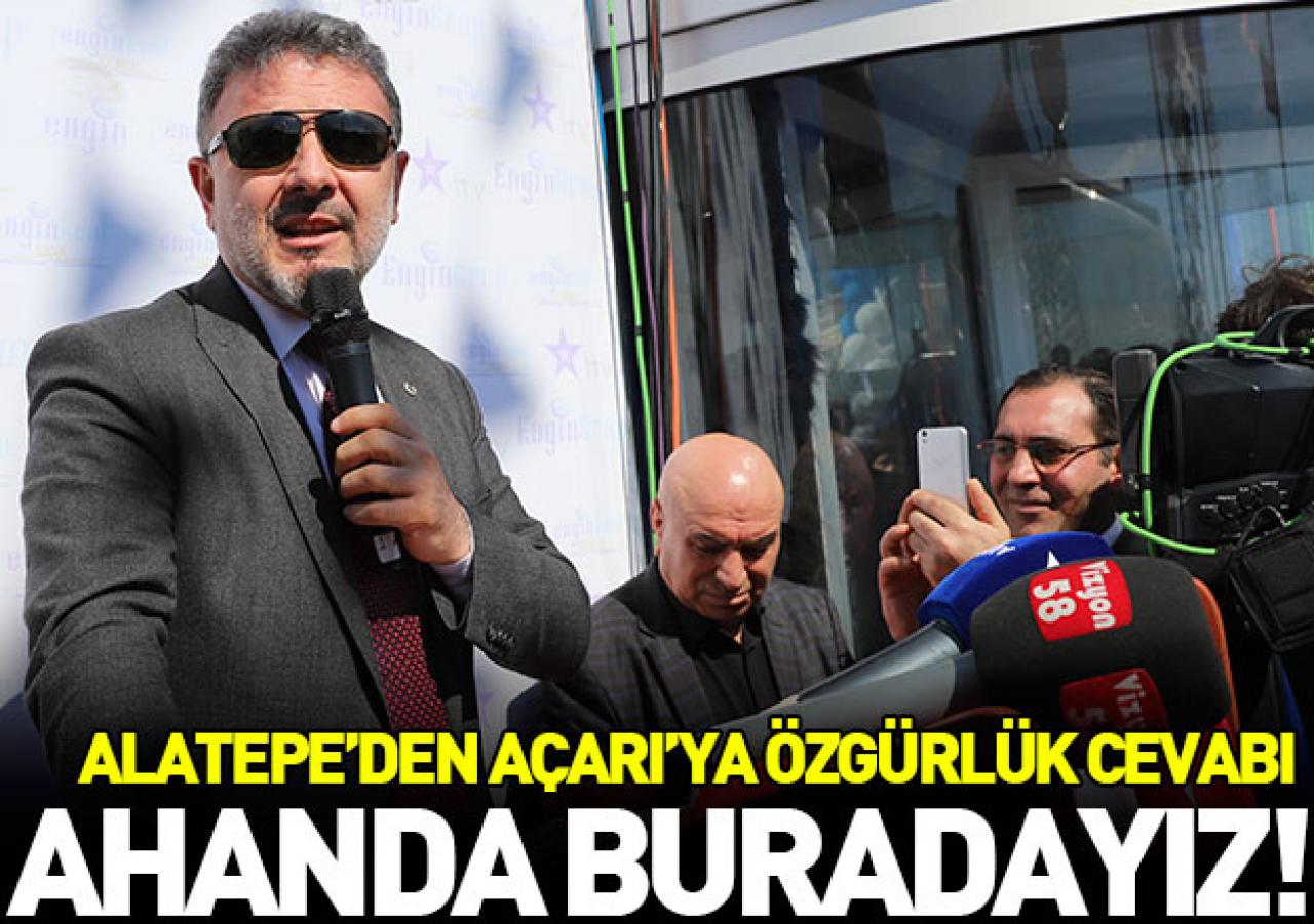 Ahanda buradayız