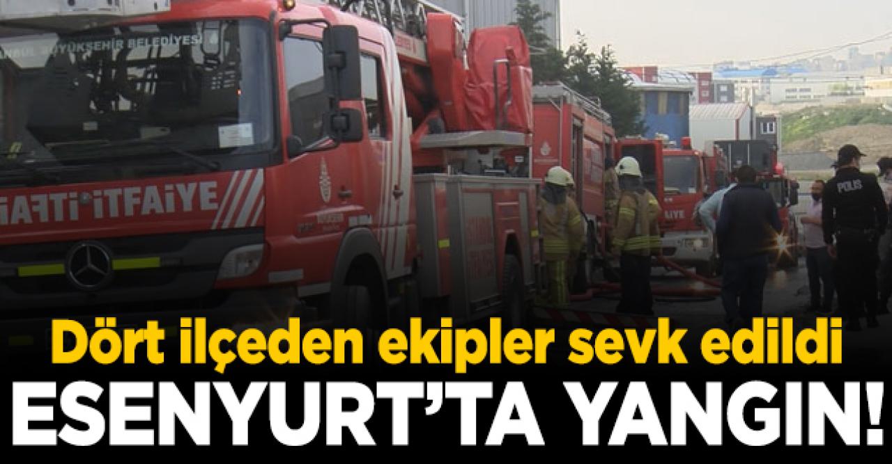 Esenyurt Akçaburgaz Mahallesi'nde yangın!