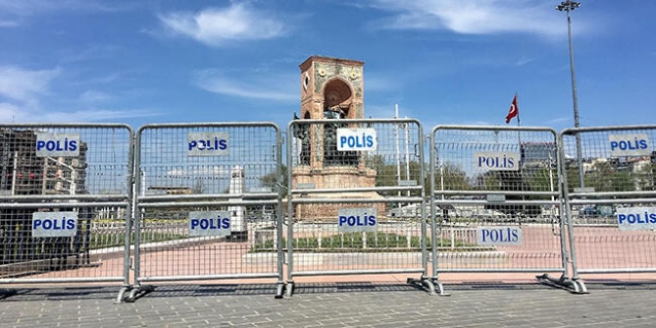 Taksim Meydanı ve Cumhuriyet Anıtı bariyerlerle çevrildi