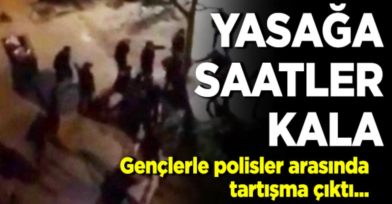 Kadıköy'de polisler ve gençler arasında tartışma