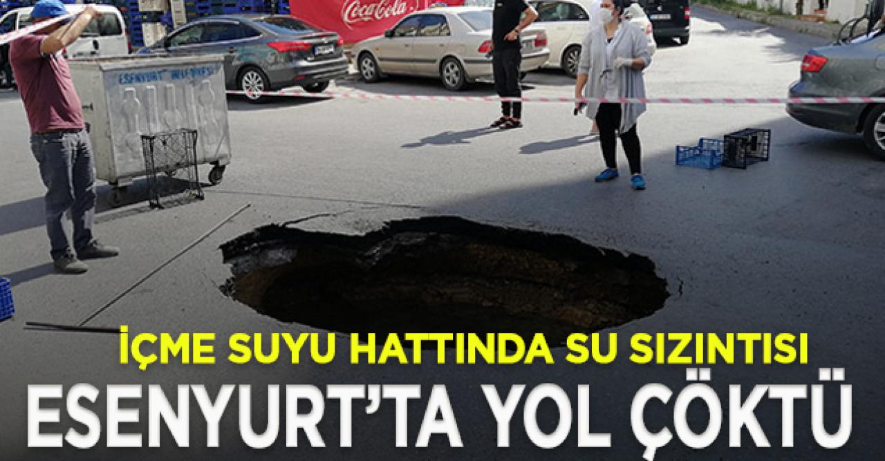 Esenyurt'ta yol çöktü!