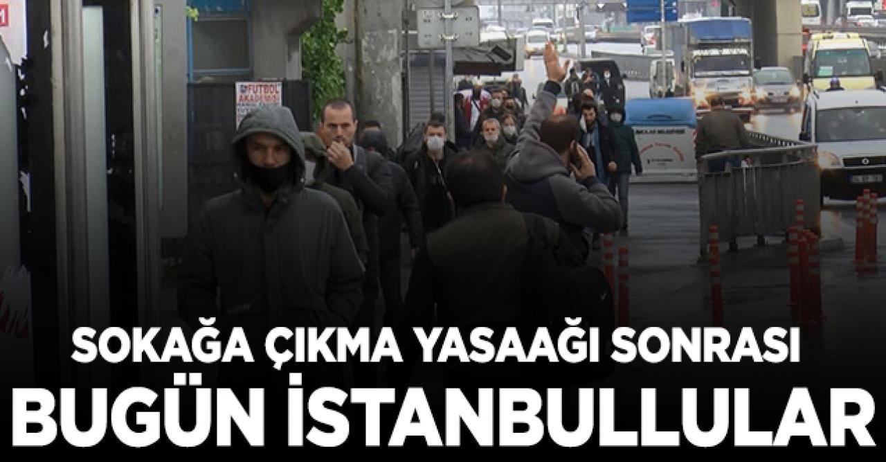 İstanbullular sokağa çıkma yasağı sonrası dışarı akın etti