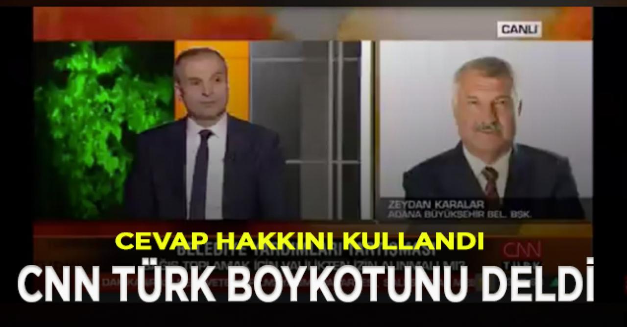 Zeydan Karalar, CHP'nin CNN Türk boykotunu deldi