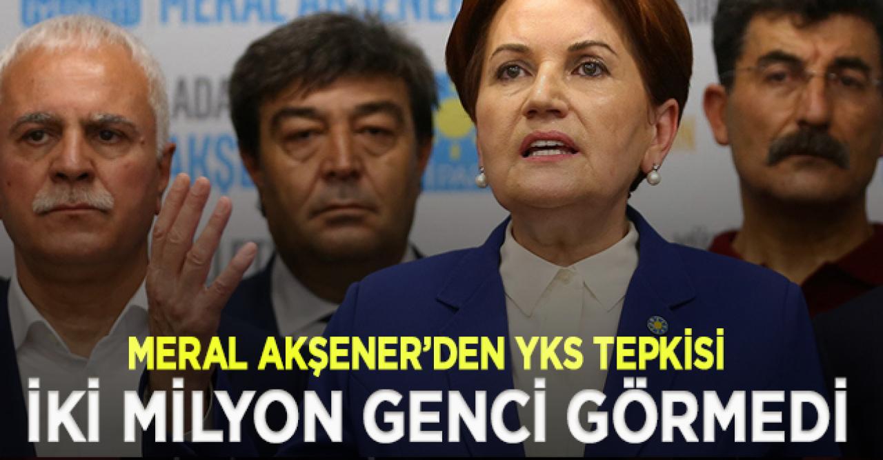 Akşener: İktidar 2 milyon gencin tweet'ini görmedi, duymadı