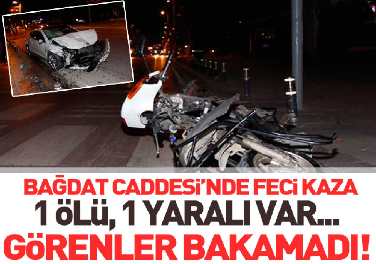 Bağdat Caddesi'nde feci kaza