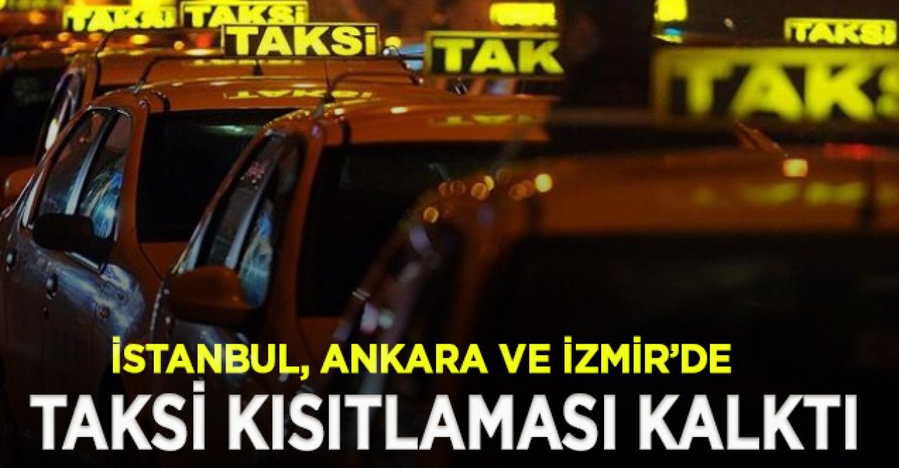 Ticari taksilerin trafiğe çıkış kısıtlaması kaldırıldı