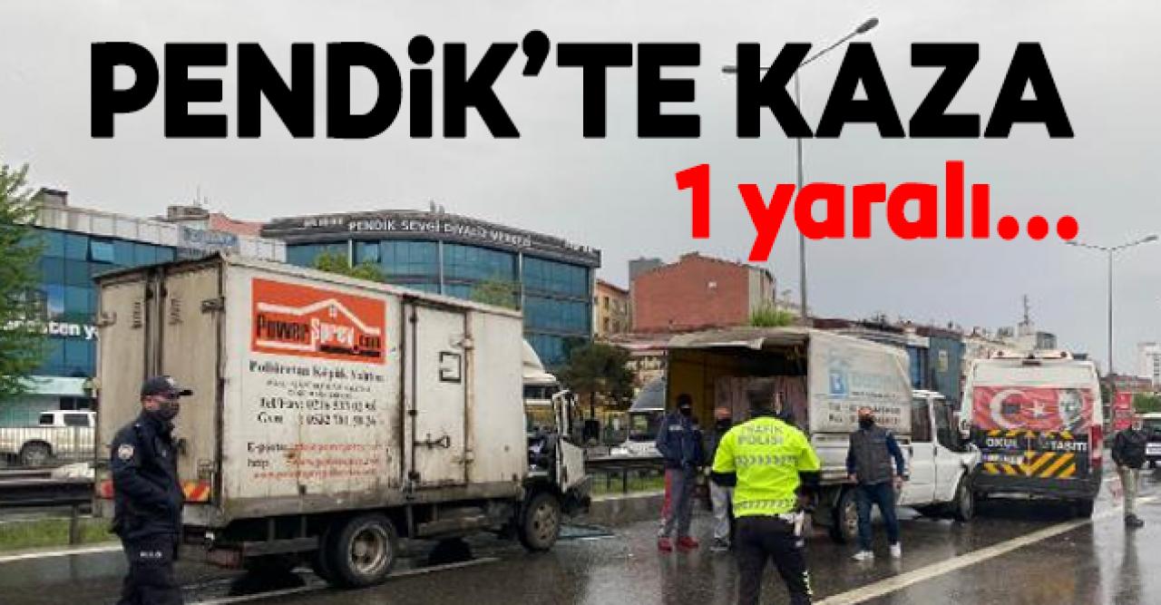 Pendik D-100'de kaza: 1 yaralı