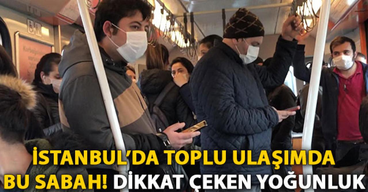 Toplu ulaşım aracında dikkat çeken görüntü