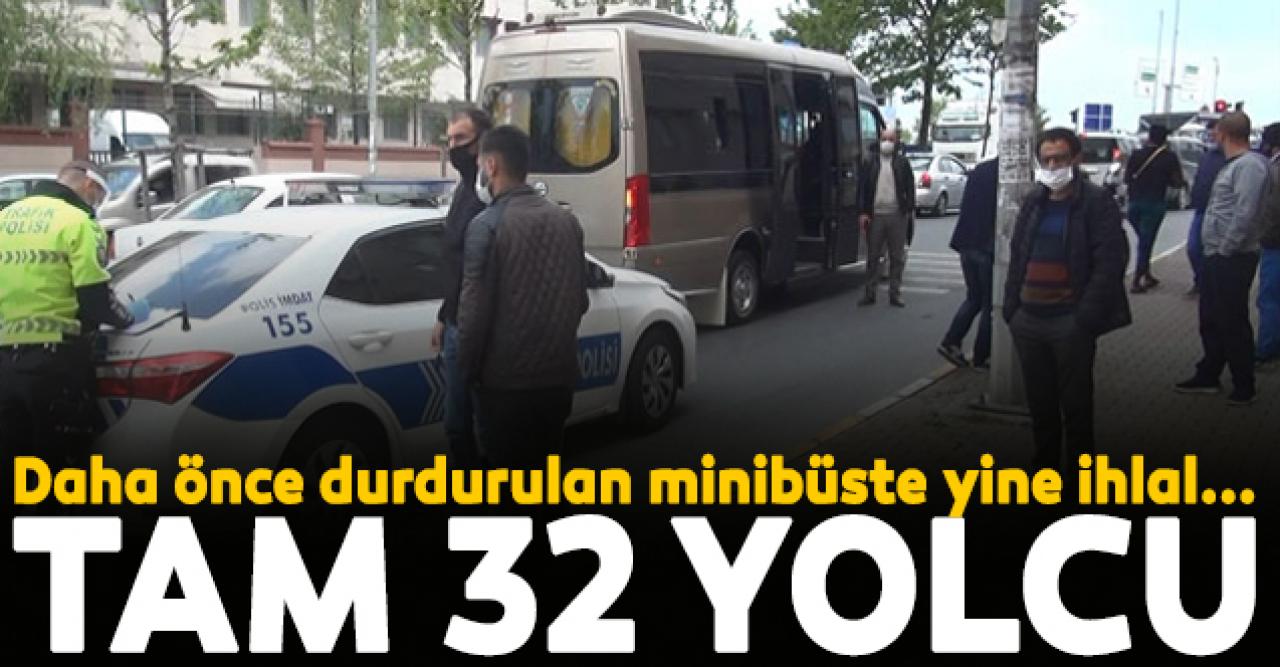 Esenyurt'ta şoke eden görüntü! Denetimde durdurulan minibüsten3 2 yolcu çıktı