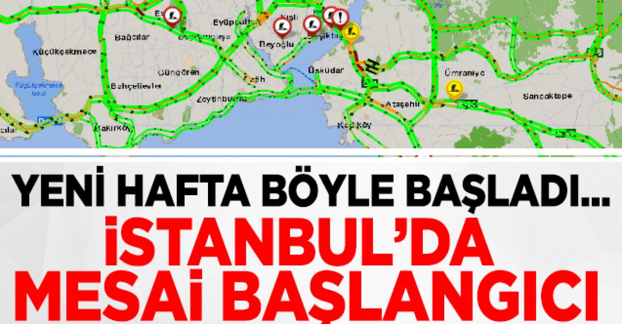 İstanbul trafik yoğunluğu yüzde 15