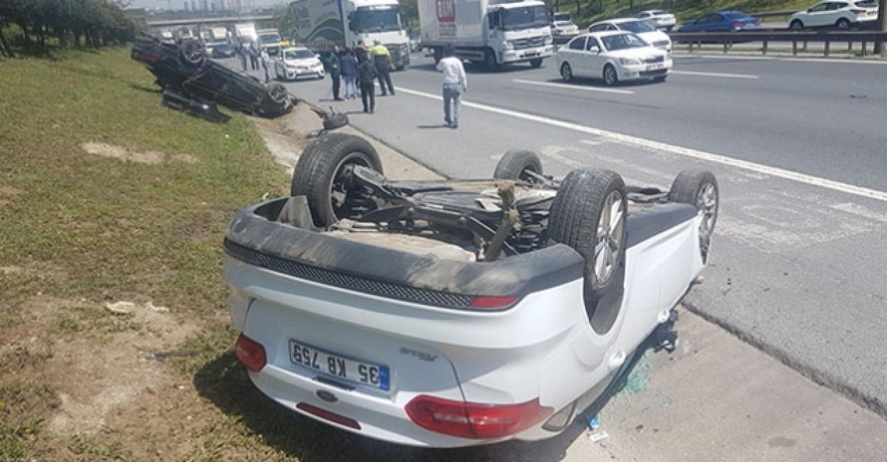 Başakşehir TEM Otoyolu'nda feci kaza