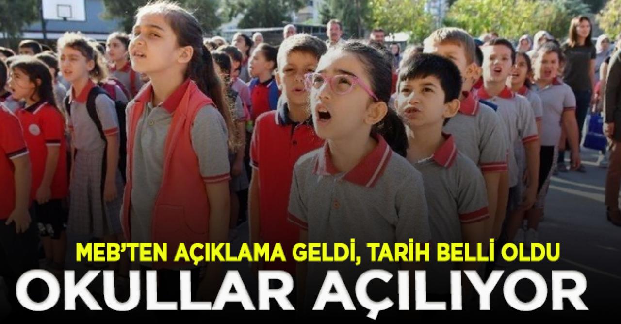 MEB açıkladı: Okullar 24 Ağustos'ta açılıyor mu?