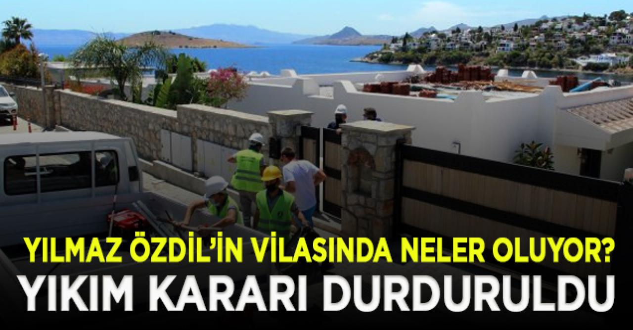 Yılmaz Özdil'in villası için verilen yıkım kararı iptal edildi