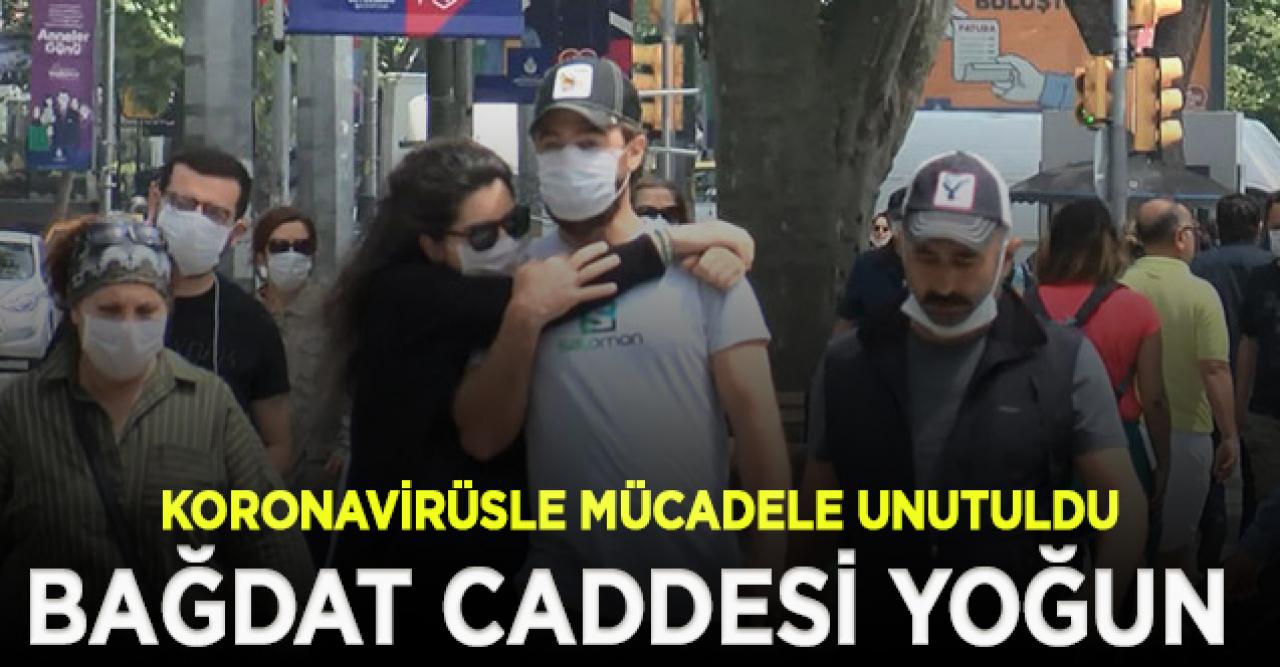 Kadıköy Bağdat Caddesi'nde dikkat çekici yoğunluk