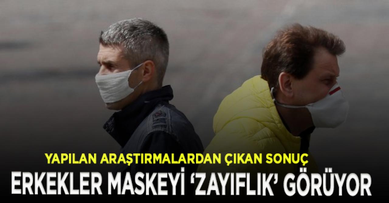 Erkekler maske takma zorunluluğuna kadınlar kadar uymuyor